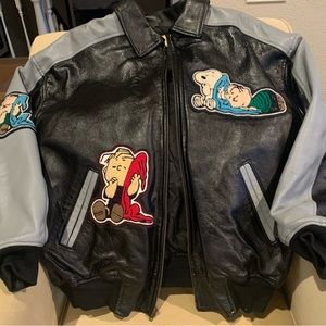 Charlie Brown Varsity Style Men's Leather Jacket Size XXL